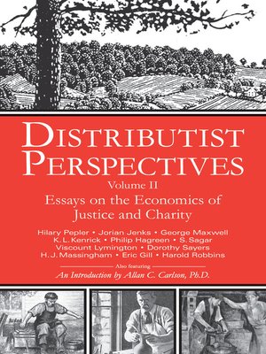 cover image of Distributist Perspectives, Volume II